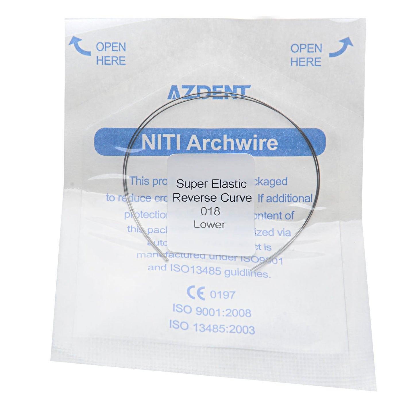 AZDENT Archwire Niti Reverse Curve Round Full Size 2pcs/Pack-azdentall.com