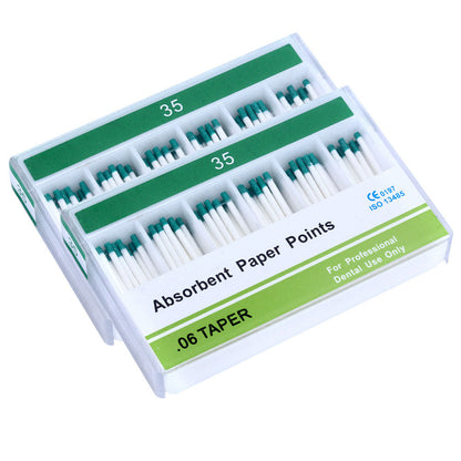 Absorbent Paper Points #15-40 Taper Size 0.06 Color Coded 7 Models 100/Box-azdentall.com