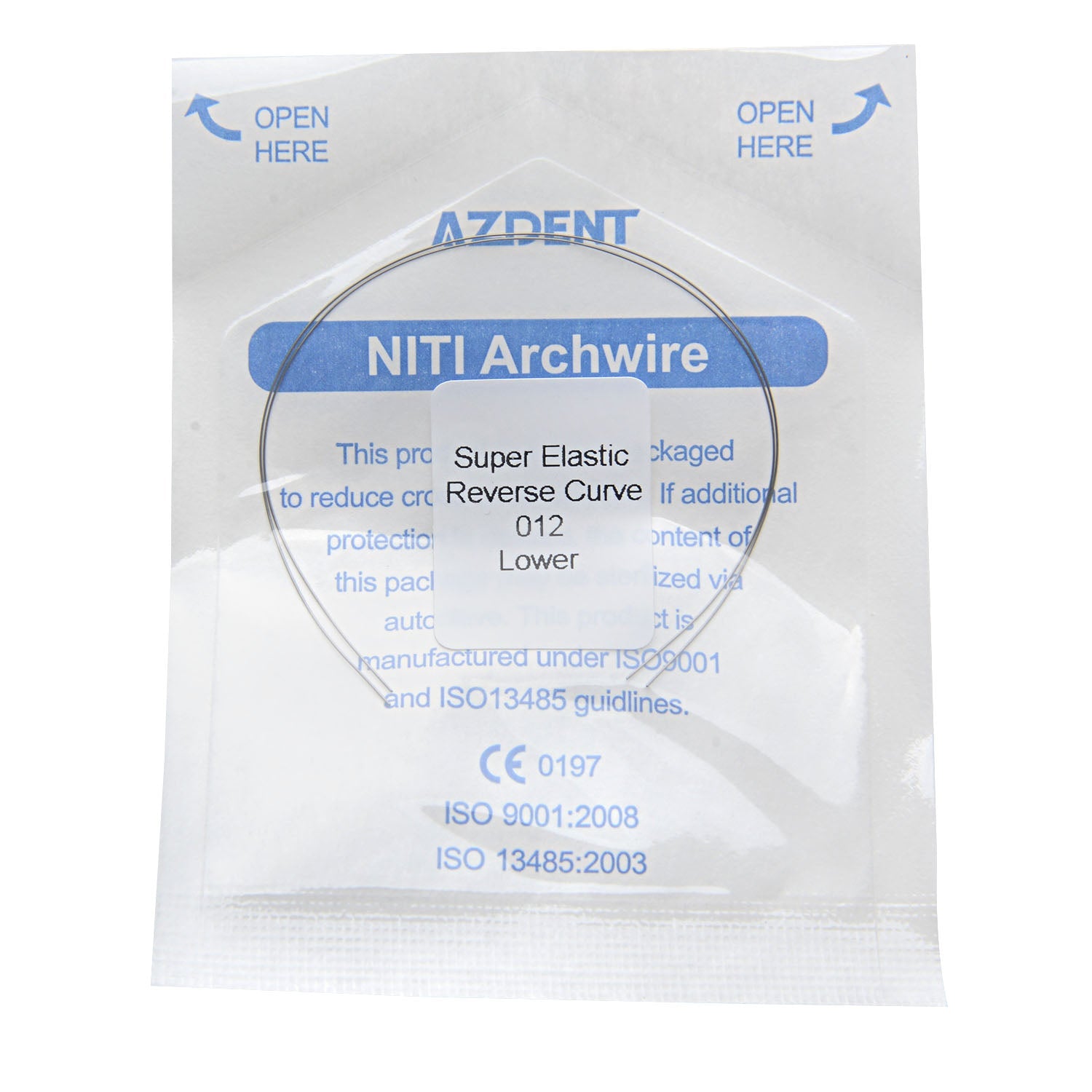 AZDENT Archwire Niti Reverse Curve Round Full Size 2pcs/Pack-azdentall.com