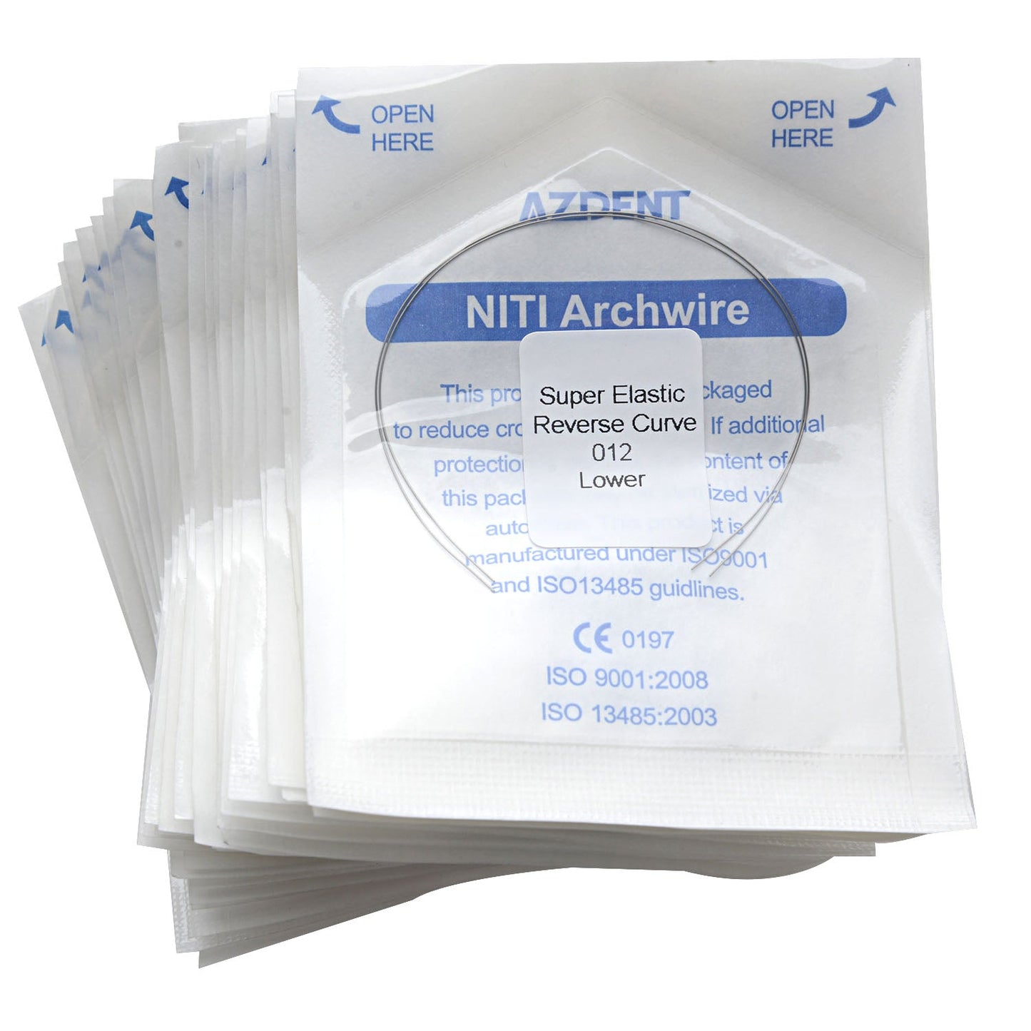 AZDENT Archwire Niti Reverse Curve Round Full Size 2pcs/Pack-azdentall.com