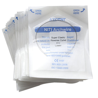 AZDENT Archwire Niti Reverse Curve Round Full Size 2pcs/Pack-azdentall.com