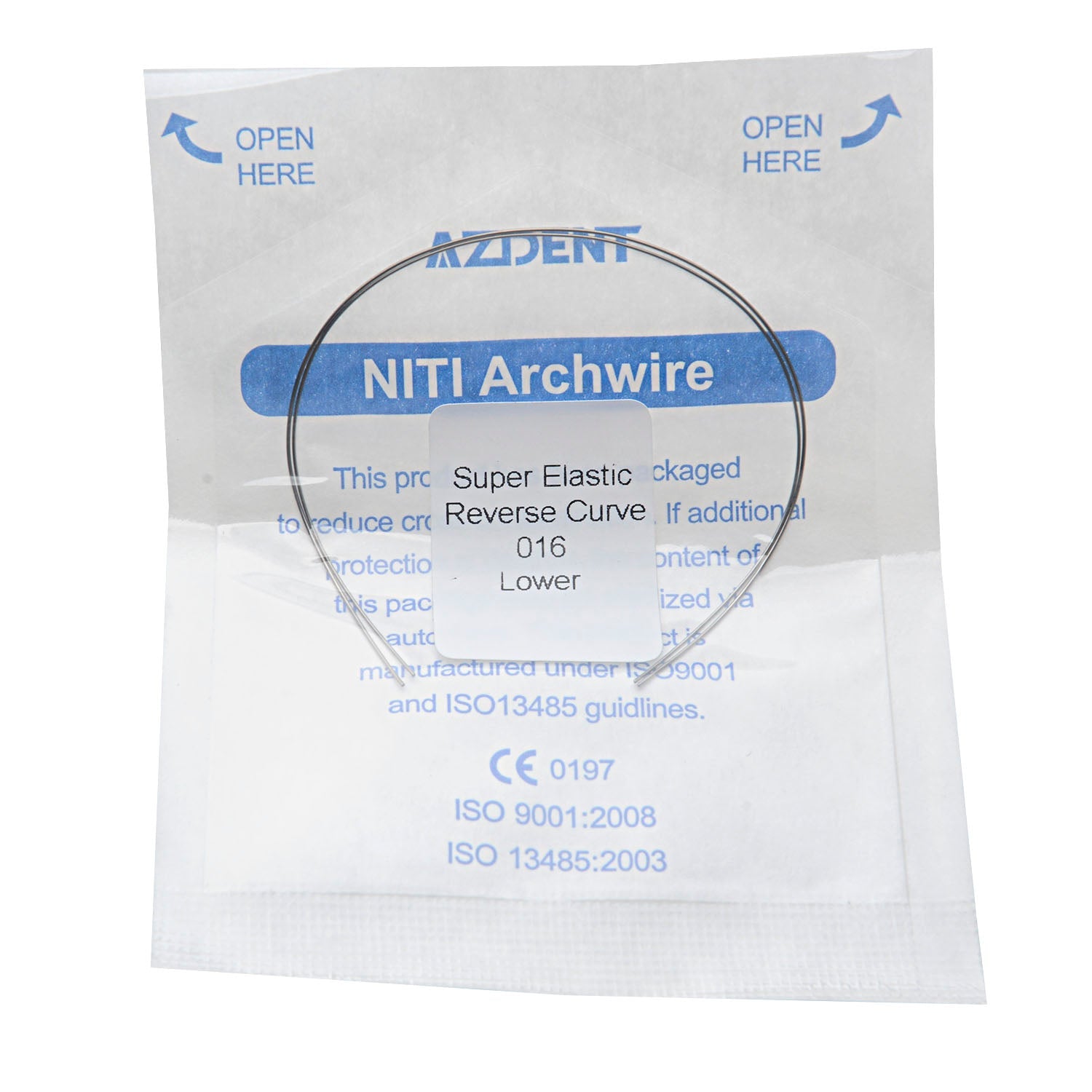 AZDENT Archwire Niti Reverse Curve Round Full Size 2pcs/Pack-azdentall.com