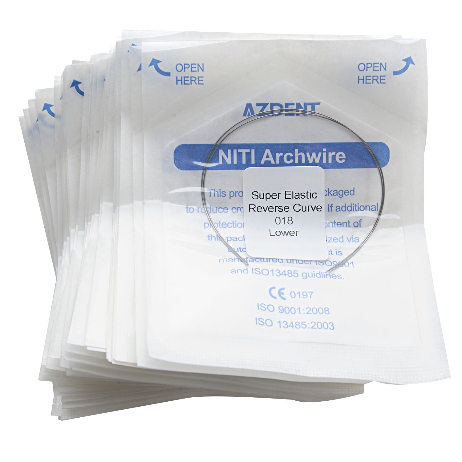 AZDENT Archwire Niti Reverse Curve Round Full Size 2pcs/Pack-azdentall.com