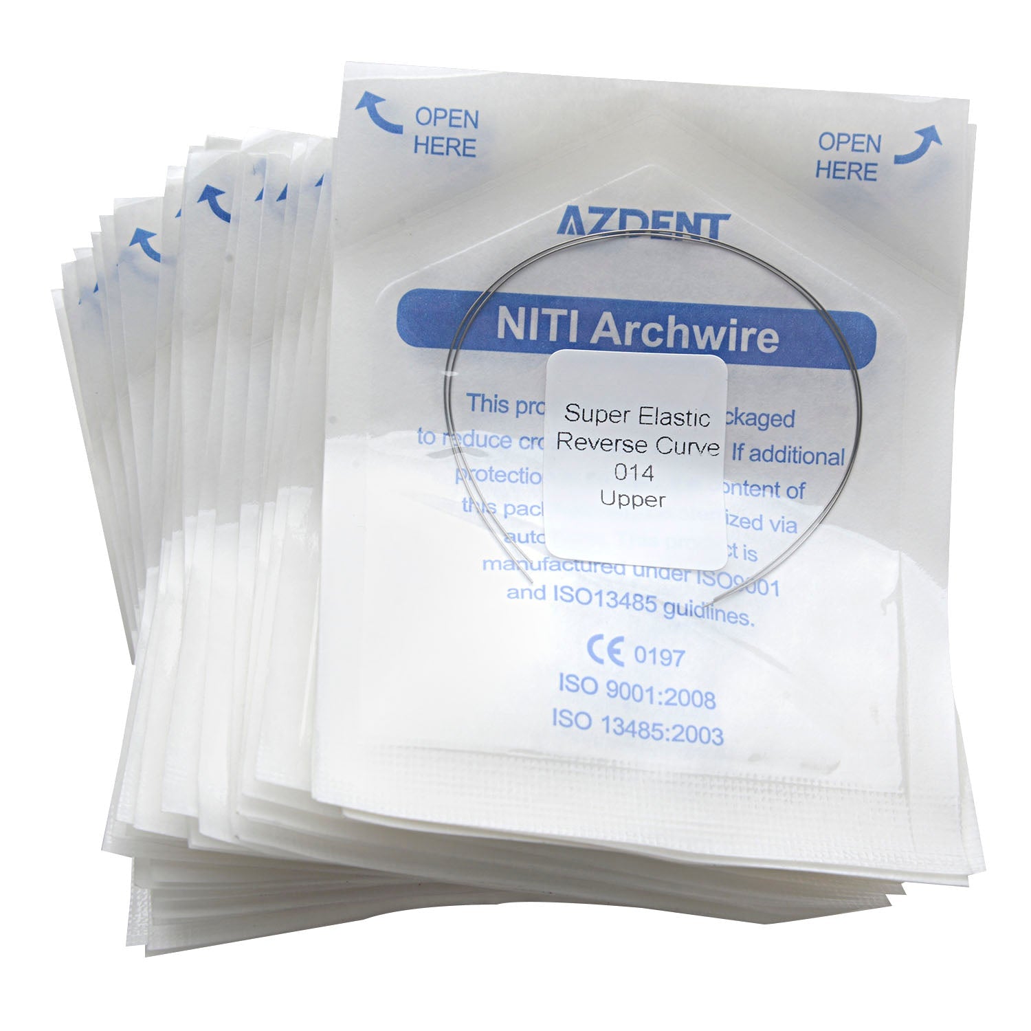 AZDENT Archwire Niti Reverse Curve Round Full Size 2pcs/Pack-azdentall.com