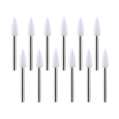 AZDENT Dental Polishing FG Burs Flame Shape White Stone 12pcs/Kit-azdentall.com