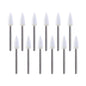 AZDENT Dental Polishing FG Burs Flame Shape White Stone 12pcs/Kit-azdentall.com