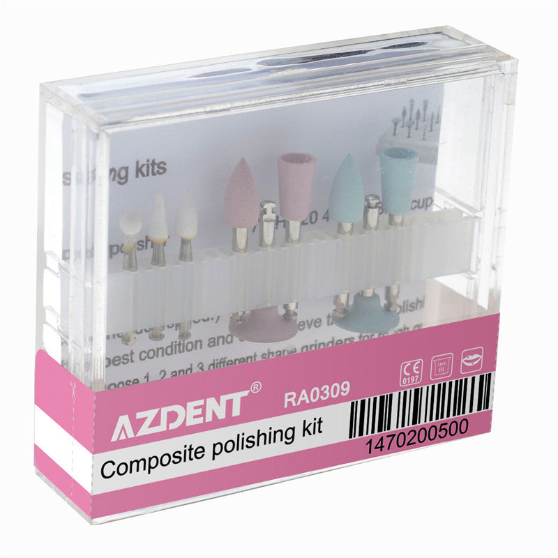 AZDENT Dental Composite Polishing Kit RA 0309 9pcs/Kit-azdentall.com