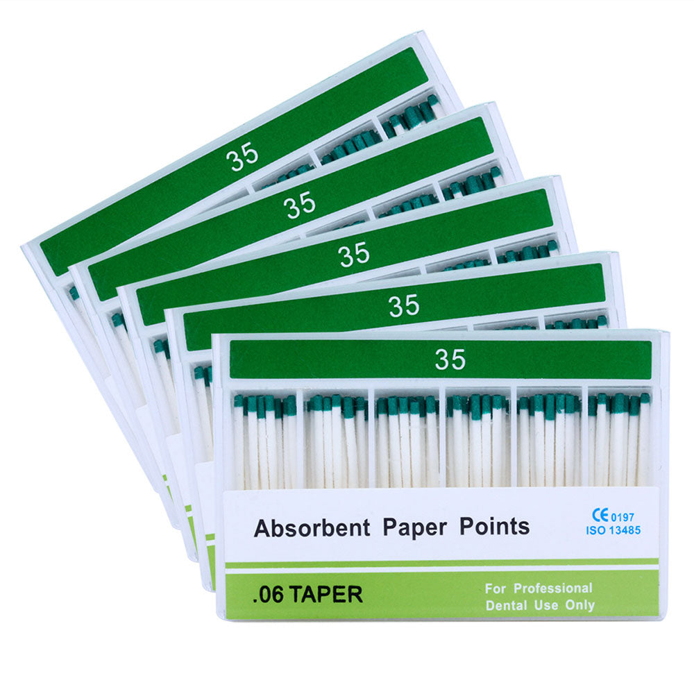 Absorbent Paper Points #15-40 Taper Size 0.06 Color Coded 7 Models 100/Box-azdentall.com