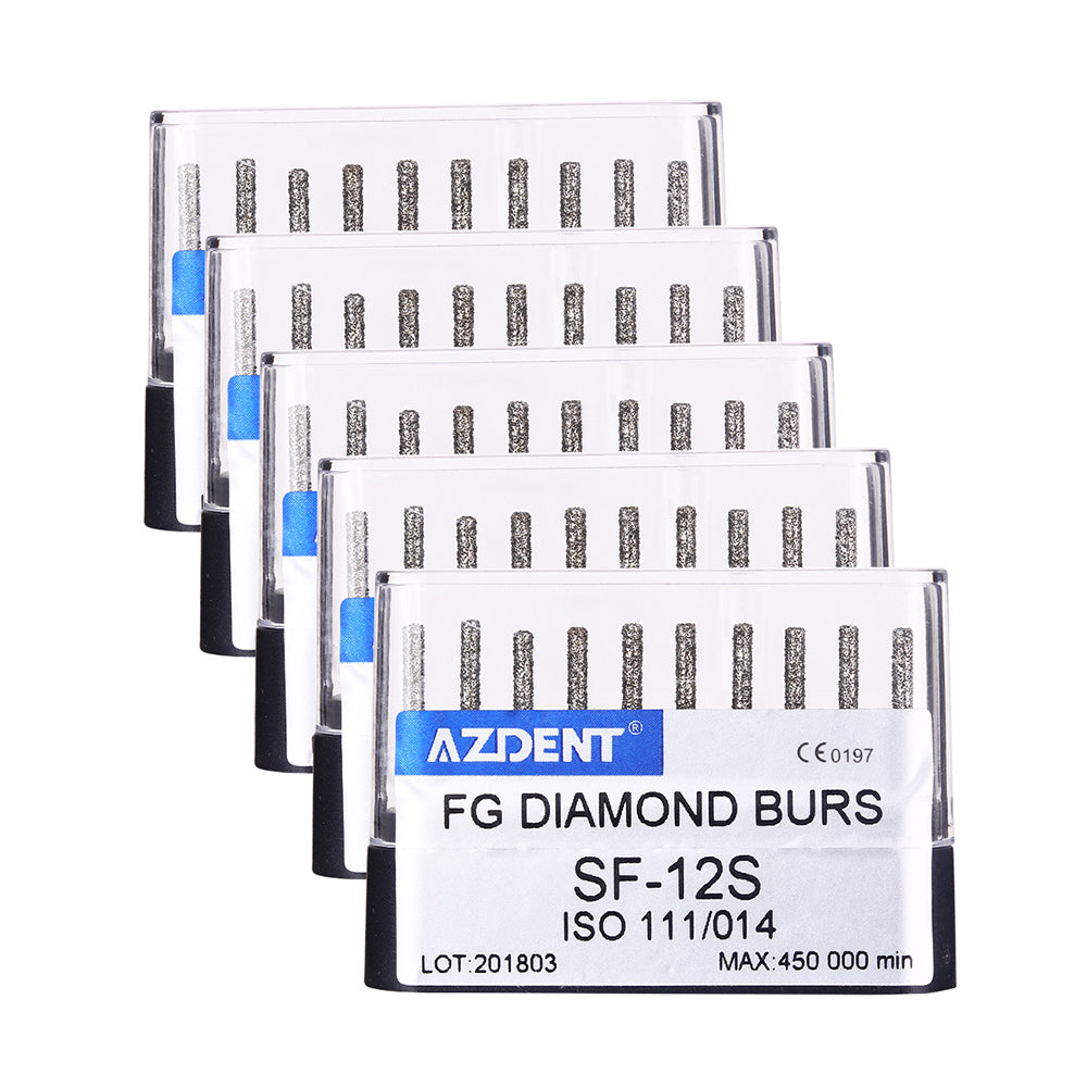 AZDENT FG Diamond Burs SF-12S 10pcs/Box-azdentall.com