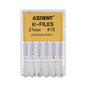 AZDENT Dental Hand K-Files Stainless Steel 21mm #15-80 6p/Pk 9 Color-azdentall.com