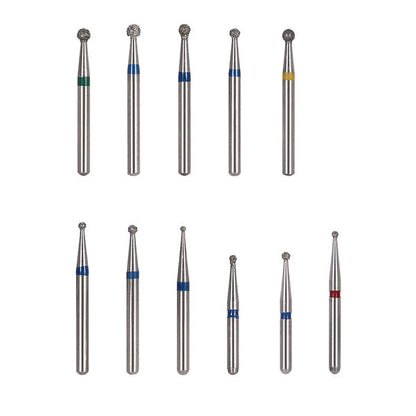 AZDENT Diamond Bur FG BR Series Full Size Round 5pcs/Pack