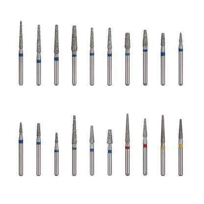 AZDENT Diamond Bur TF Series Full Size Flat Cone 5pcs/Pack